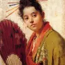 Fontano_Roberto_A_Young_Girl_Holding_A_Fan