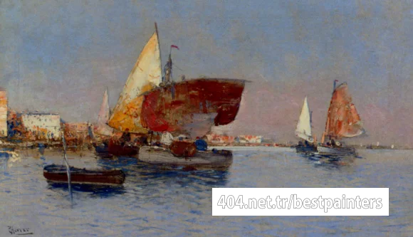 Herrer_Cesar_Fishing_Vessels_In_The_Venetian_Lagoon