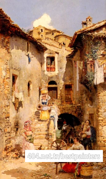 Marco_Vicente_March_y_A_Roman_Courtyard_In_Summer