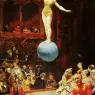 Peralta_del_Campo_Francisco_(Spanish)_1897_La_Salida_Del_Circo_SND_Roma89_OC_71by41cm