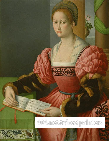 Portrait of a Woman with a Book of Music