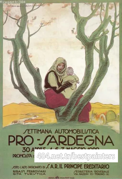 114Pro-Sardegna1922AutoItalianarace9x12