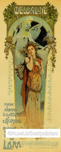 MESSALINE THEATER MUSIC OPERA VINTAGE POSTER